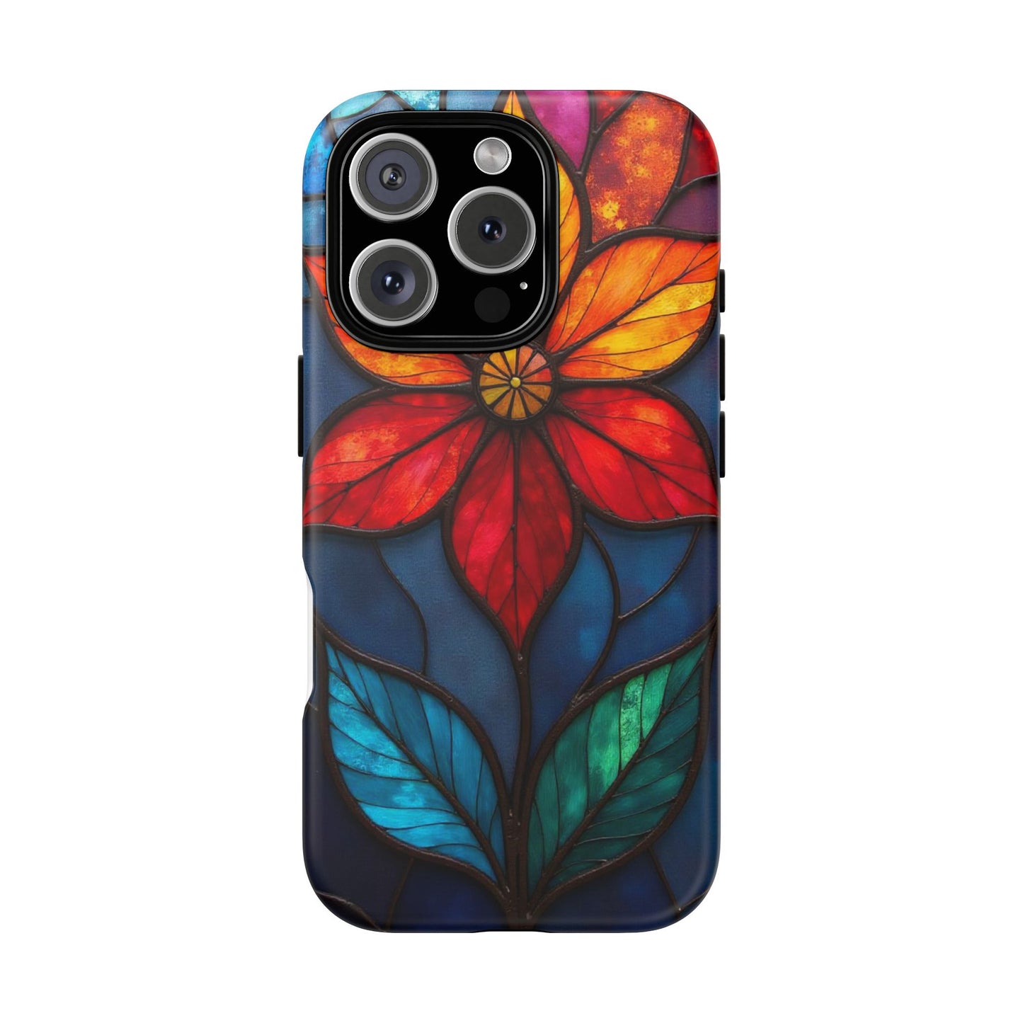 Radiant Blossom: Red and Orange Floral Elegance