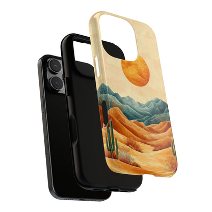 Golden Solstice Desert Boho Phone Case for iPhone, Pixel & Samsung