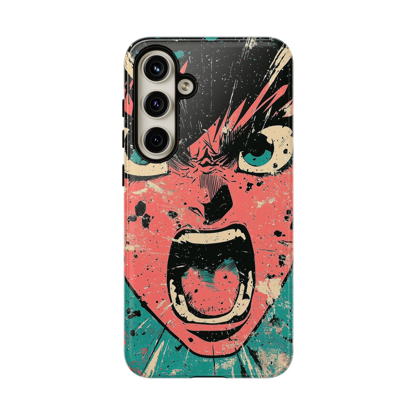 Rage Unleashed | Retro Scream Manga Phone Case for iPhone, Samsung & Pixel