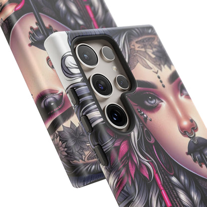 Icy Rebel – Silver Dreads & Edgy Street Chic Mobile Cover