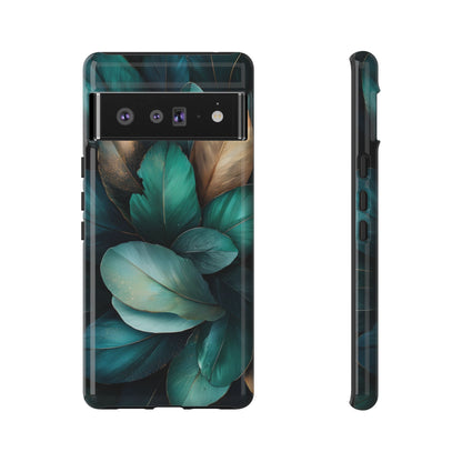 Iridescent Peacock Feather Luxe Phone Case for iPhone, Samsung & Google Pixel