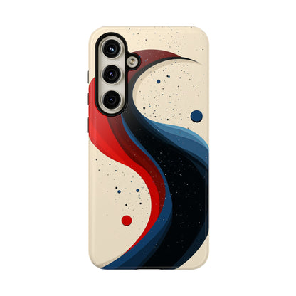 Galactic Drift – Cosmic Wave Abstract Phone Case for iPhone, Samsung & Pixel