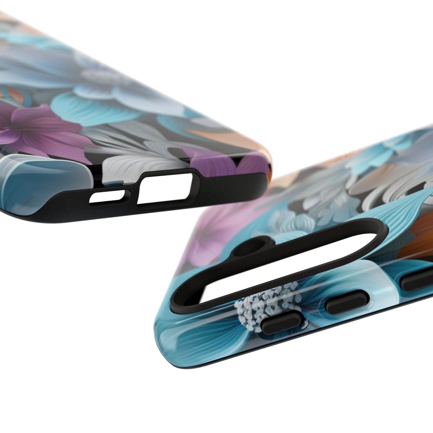 Elegant 3D Floral Bloom Mobile Case – Vivid & Artistic