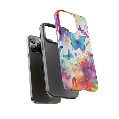 Vibrant Watercolor Butterfly Mobile Case