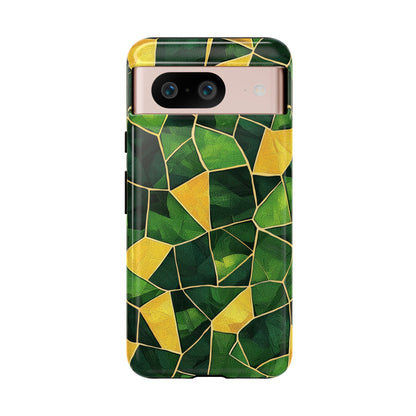 Intricate Turtle Shell Mosaic Phone Case for iPhone, Samsung & Google Pixel