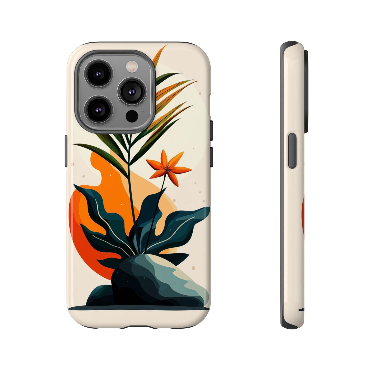 Tropical Bloom – Minimalist Nature Phone Case for iPhone, Samsung & Pixel