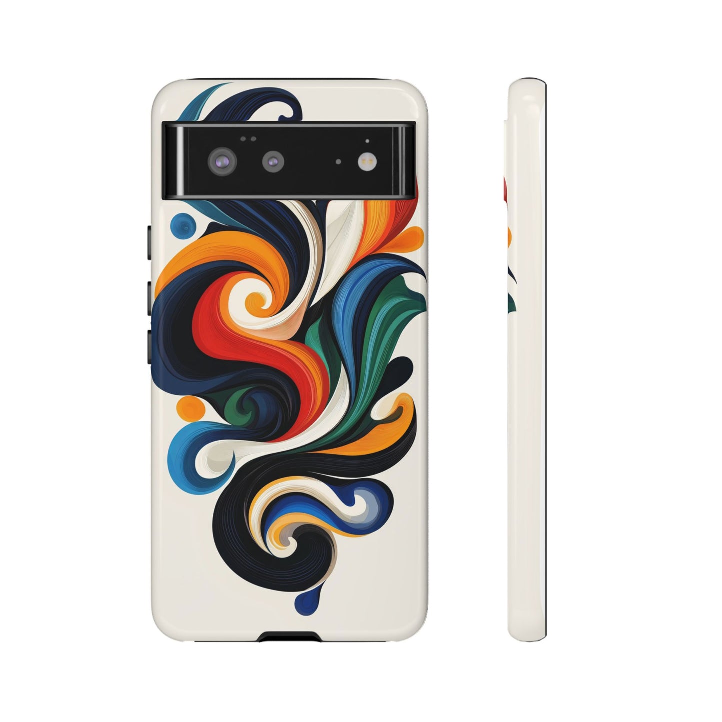 WhirlMuse – Elegant Swirl Abstract  Phone Case for iPhone, Samsung & Pixel