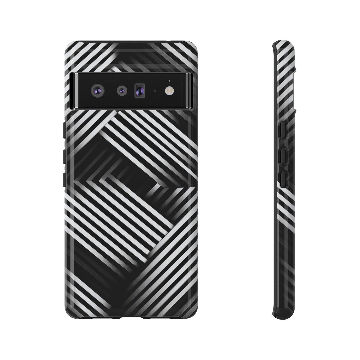 Monochrome Matrix Phone Case for iPhone, Pixel & Samsung