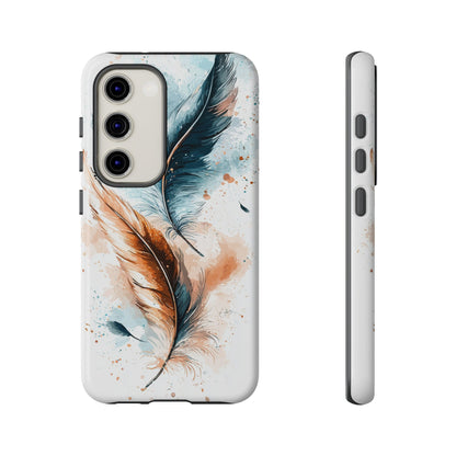 Feather Glow Watercolor Phone Case for iPhone, google Pixel & Samsung