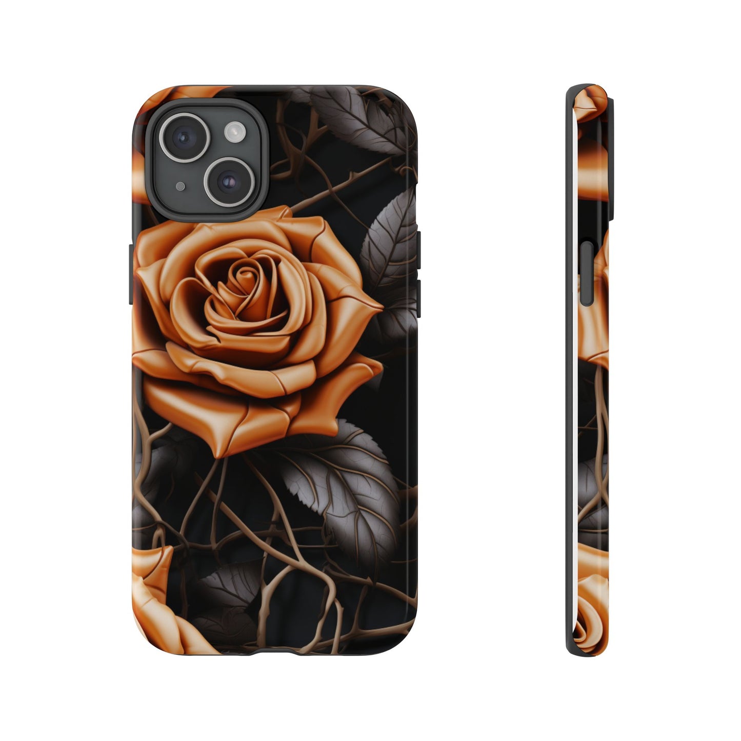 Midnight Gold Rose Mobile Case