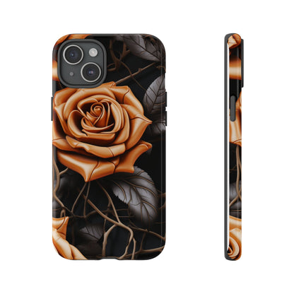 Midnight Gold Rose Mobile Case