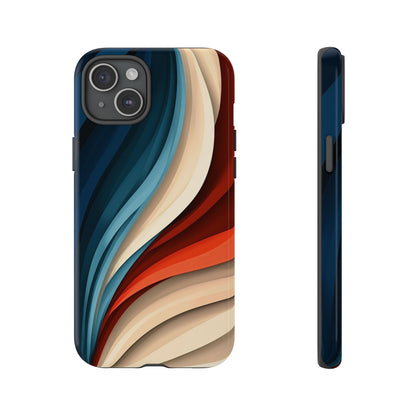 Velvet Waves – Abstract Flow Phone Case for iPhone, Samsung & Pixel