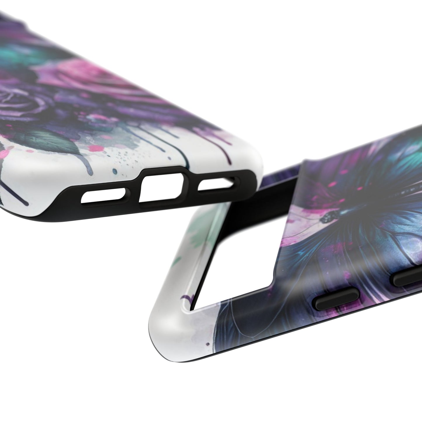 Mystic Bloom – Vibrant Butterfly & Rose Art Mobile Cover