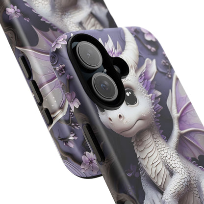 Charming Young Dragon on a Branch Phone Case Design