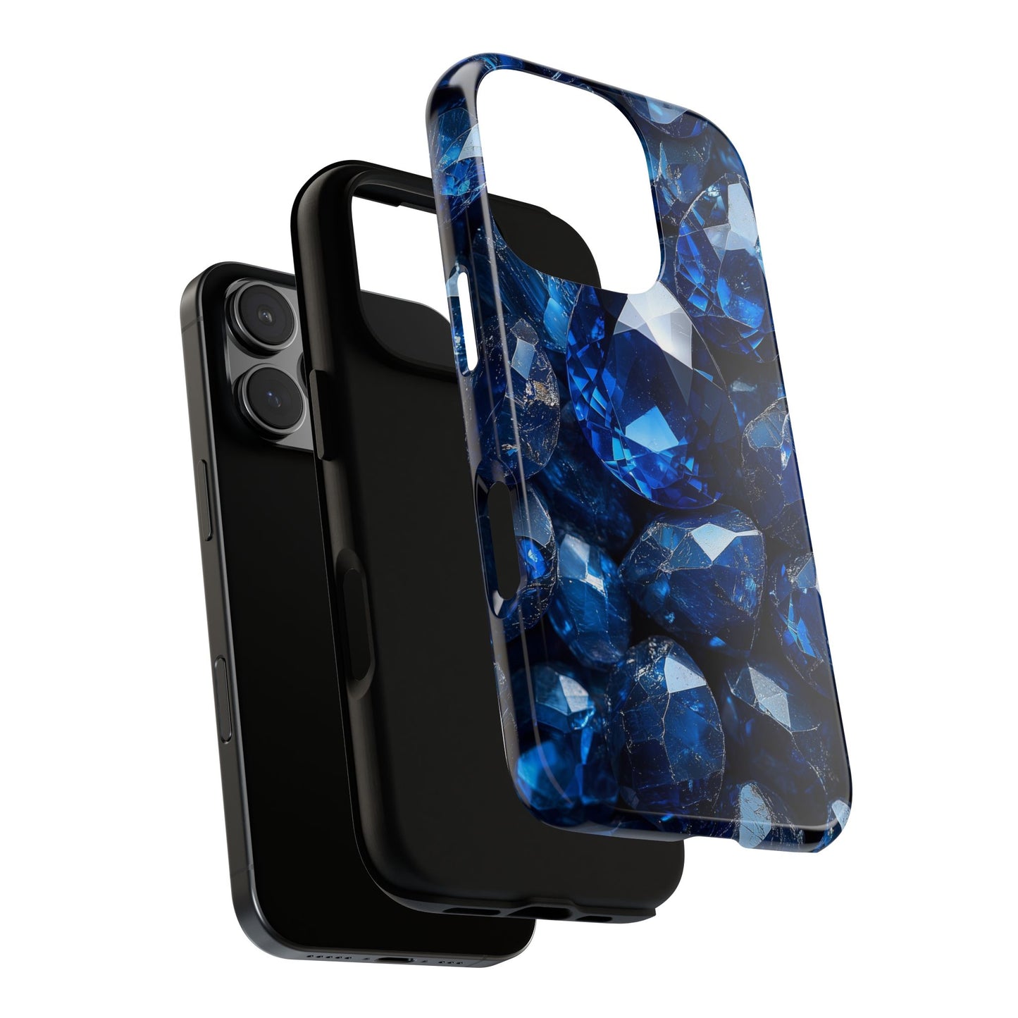 Blue Crystal Aesthetic Phone Case for iPhone, Google Pixel, Samsung