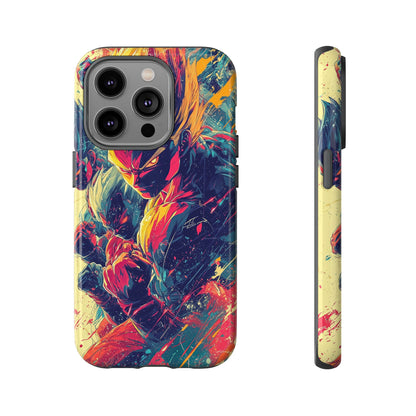 Saiyan Fury | Anime Warrior Power Surge | Comic Style Dragon Battle Phone Case for iPhone, Samsung & Pixel