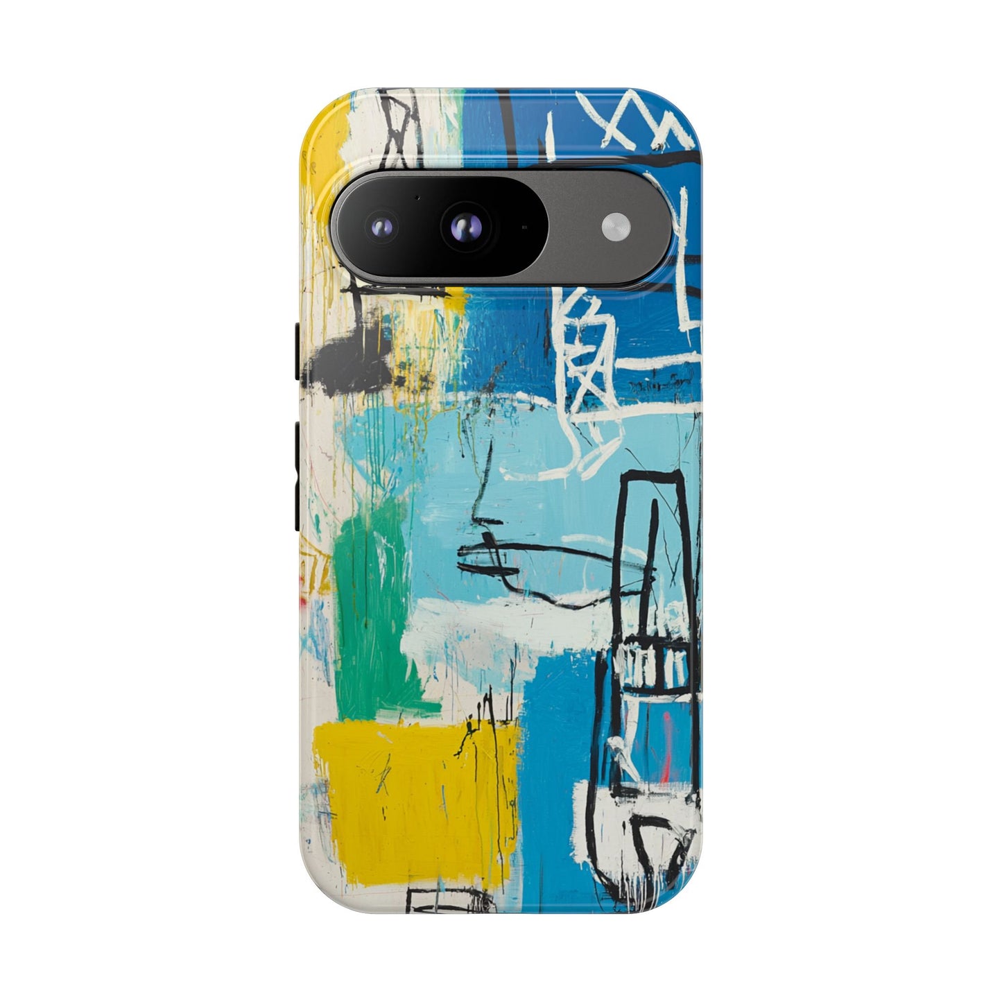 Artistic Phone Case – Jean-Michel Basquiat Graffiti Art - iPhone, Samsung & Google Pixel Cover - Artistic Painting Case,  Art Lover Gift