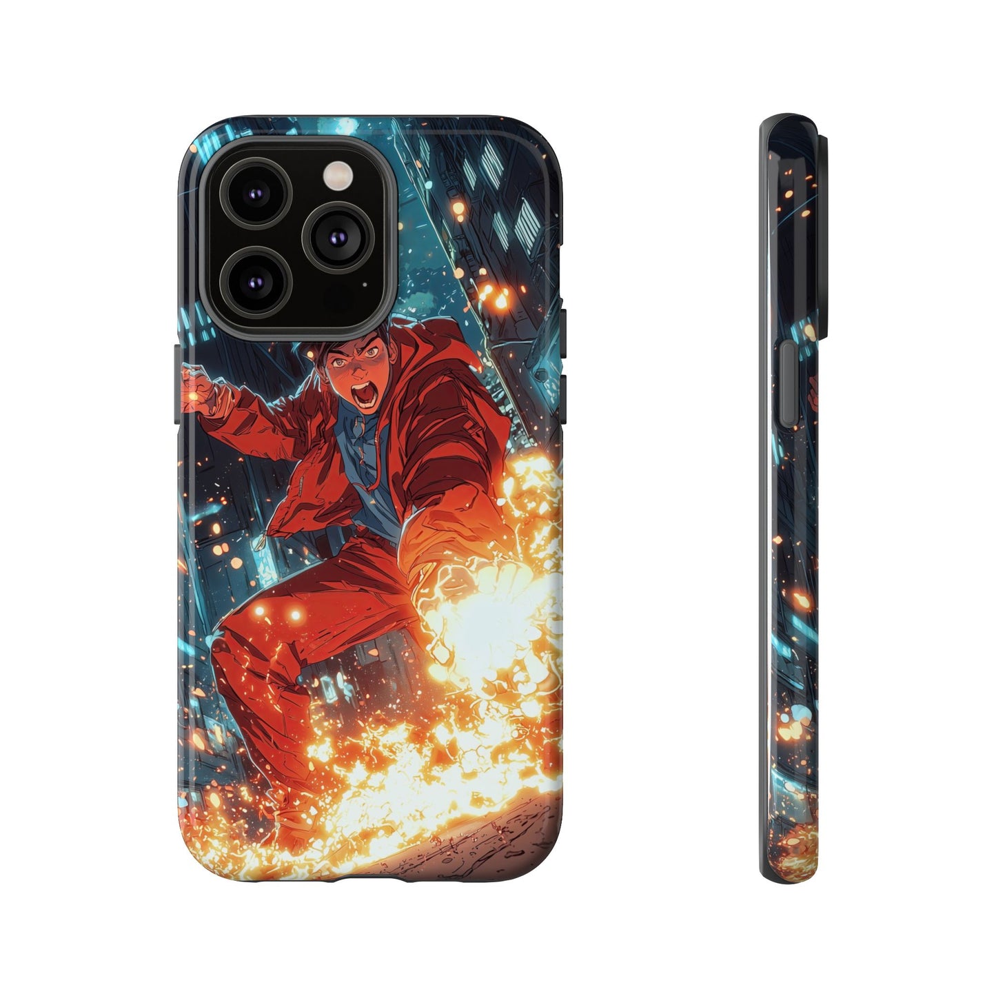 Urban Firestarter | Neon Blaze Hero Phone Case for iPhone, Samsung & Pixel