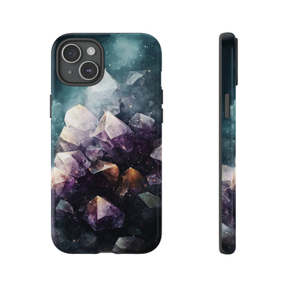 Galactic Amethyst Stones Phone Case for iPhone, Samsung & Google Pixel