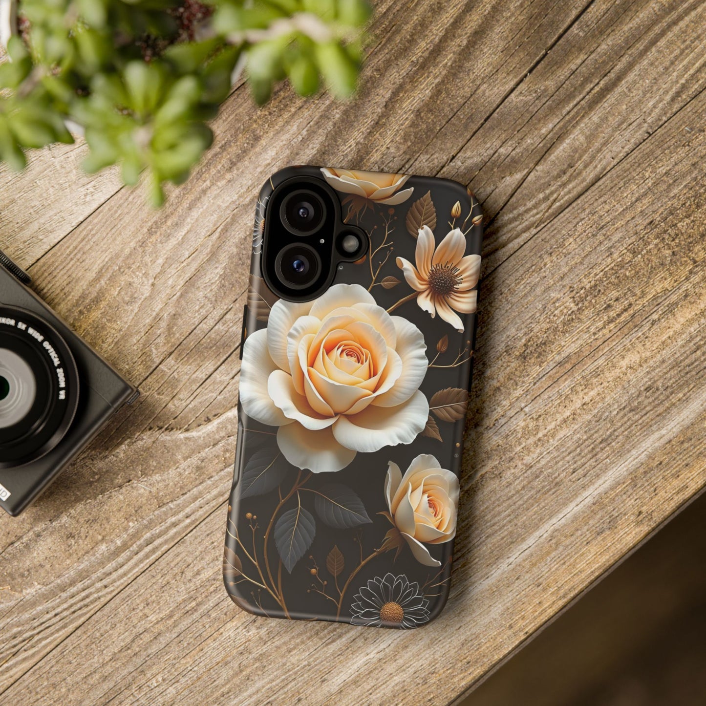 Elegant 3D Floral Design, Botanical Phone Case design for Iphone.