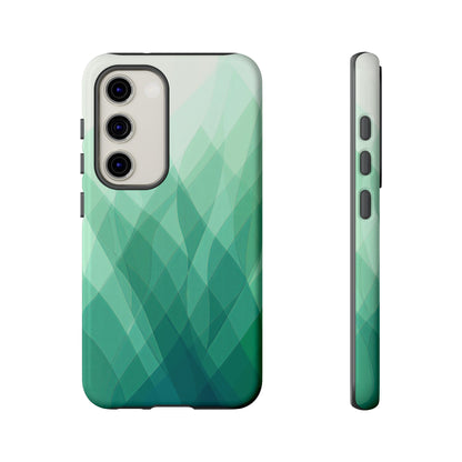 Verdant Flow – Abstract Green Wave Phone Case for iPhone, Samsung & Pixel