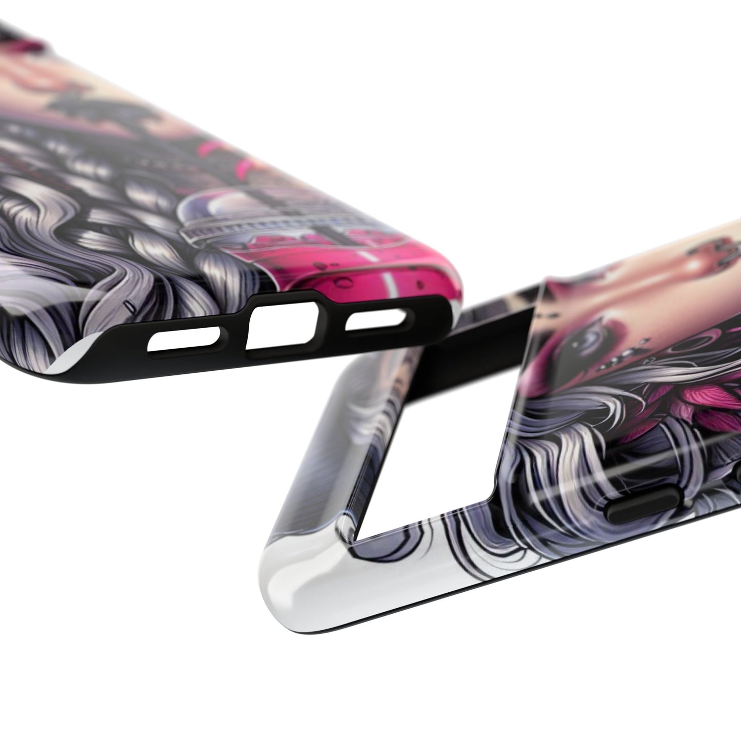 Icy Rebel – Silver Dreads & Edgy Street Chic Mobile Cover