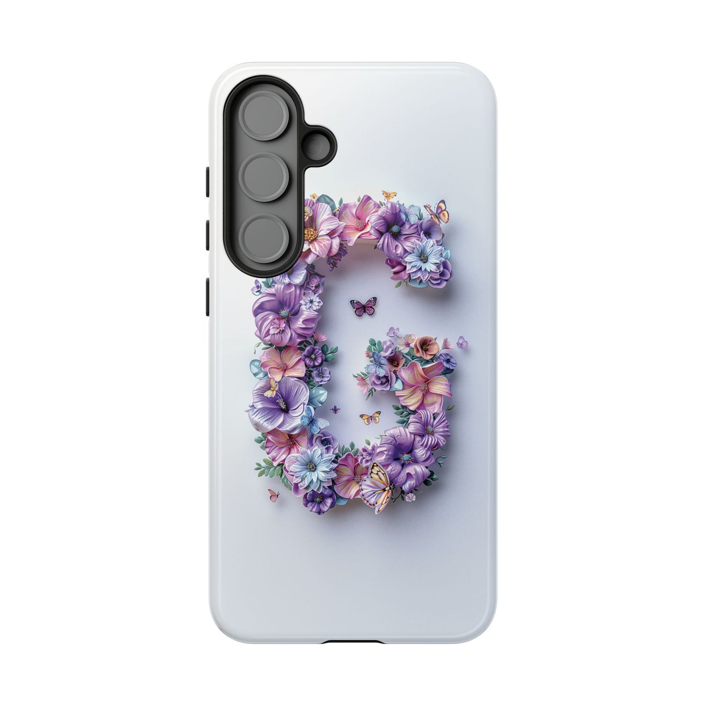 Floral Letter G Phone Case – Personalized Aesthetic Cover for iPhone, Samsung & Google Pixel
