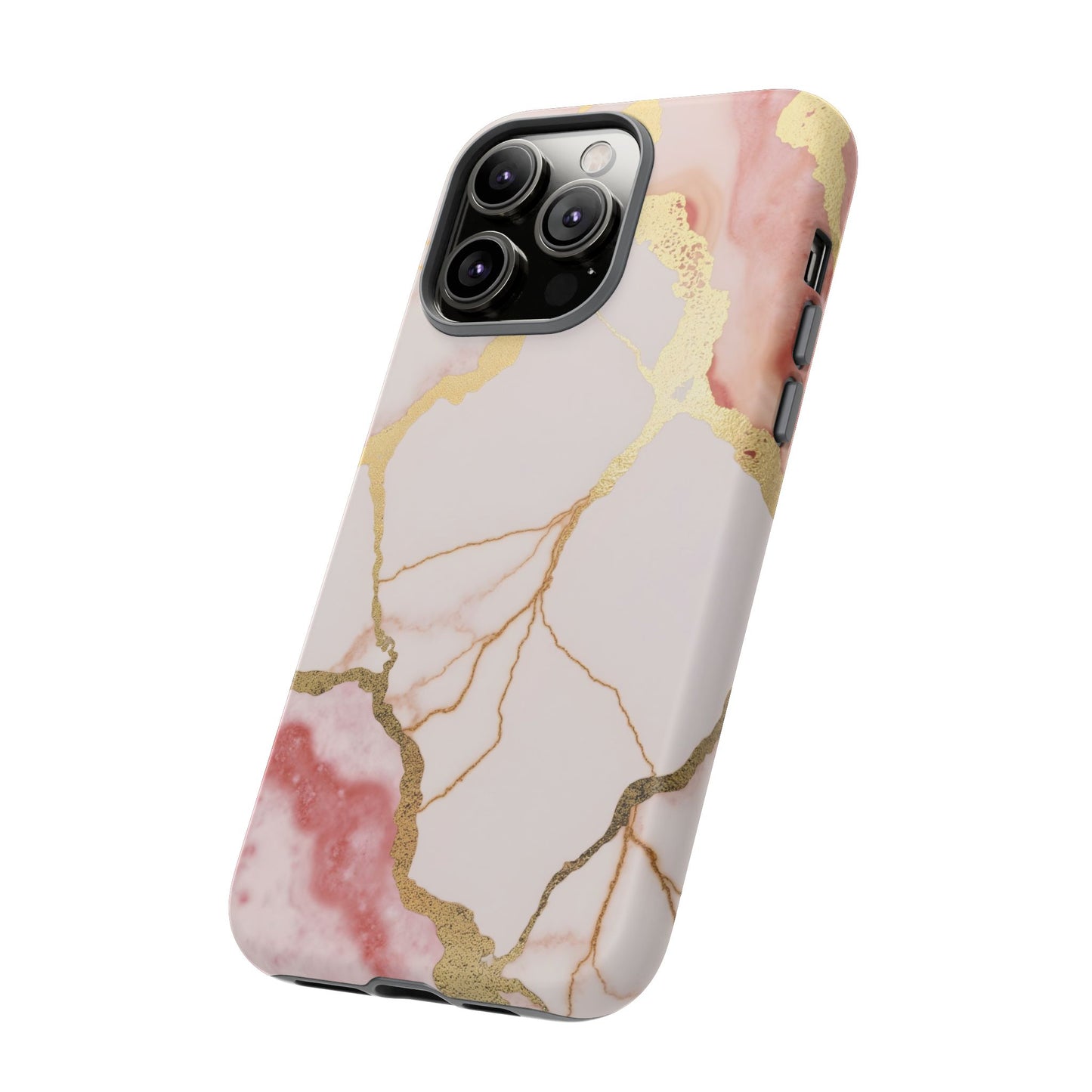 Beautiful Pink Minimal Marble Case Design