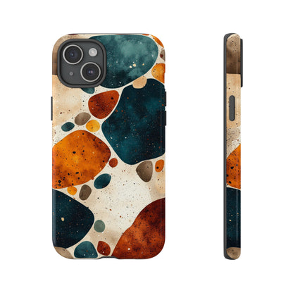 Earthy Terrazzo Stone Phone Case for iPhone, google Pixel & Samsung