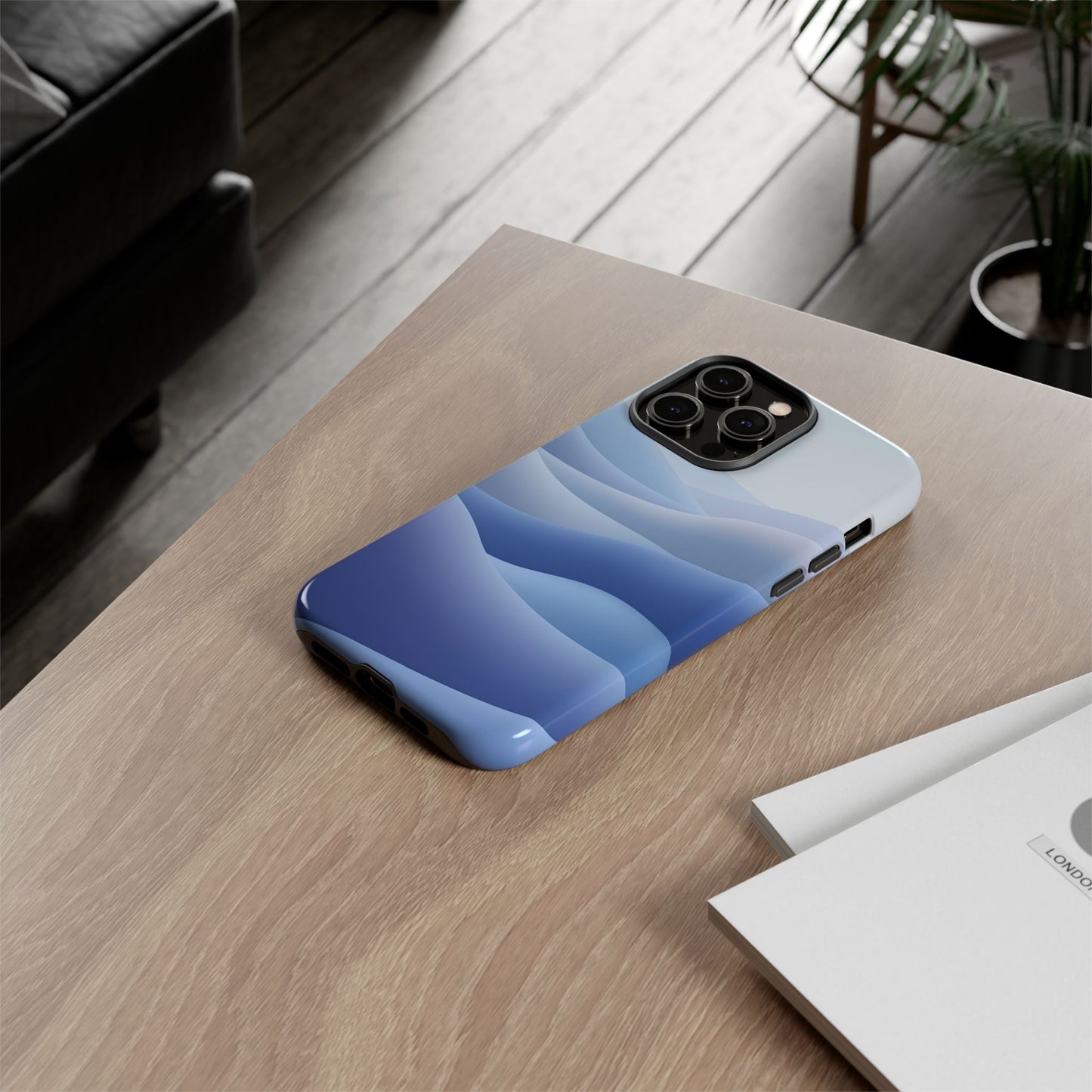 Intricate Abstract Wavy Landscape phone case