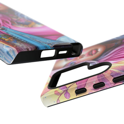 Sunset Glow – Pastel Punk & Floral Ink Mobile Cover