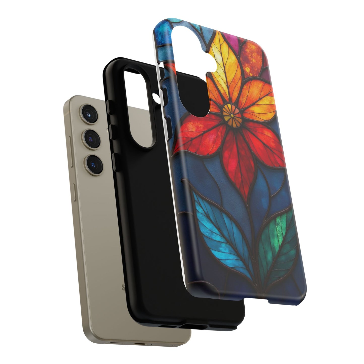 Radiant Blossom: Red and Orange Floral Elegance
