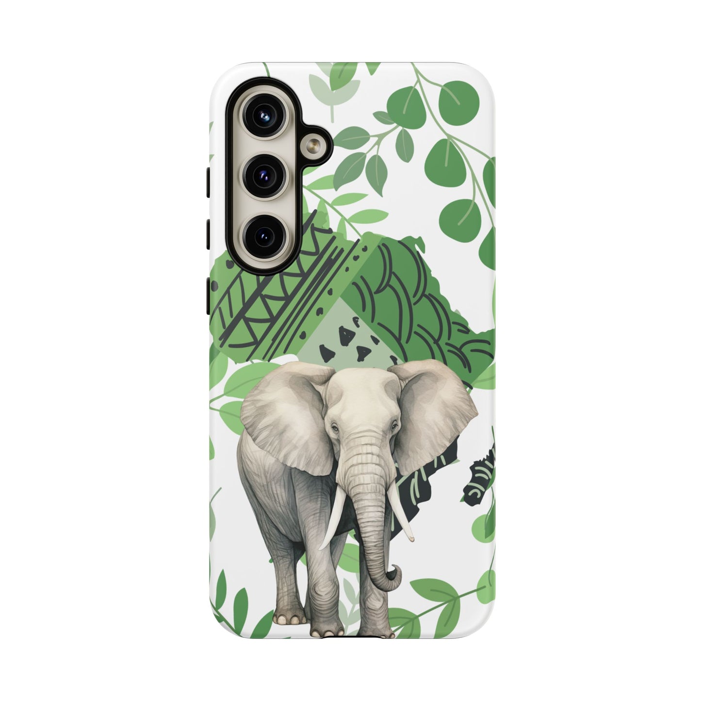 Tropical Elephant Mobile Cover – Nature-Inspired Boho Art