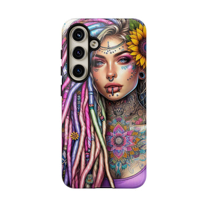 Boho Mandala Goddess – Ethereal Tattoo Art Mobile Cover