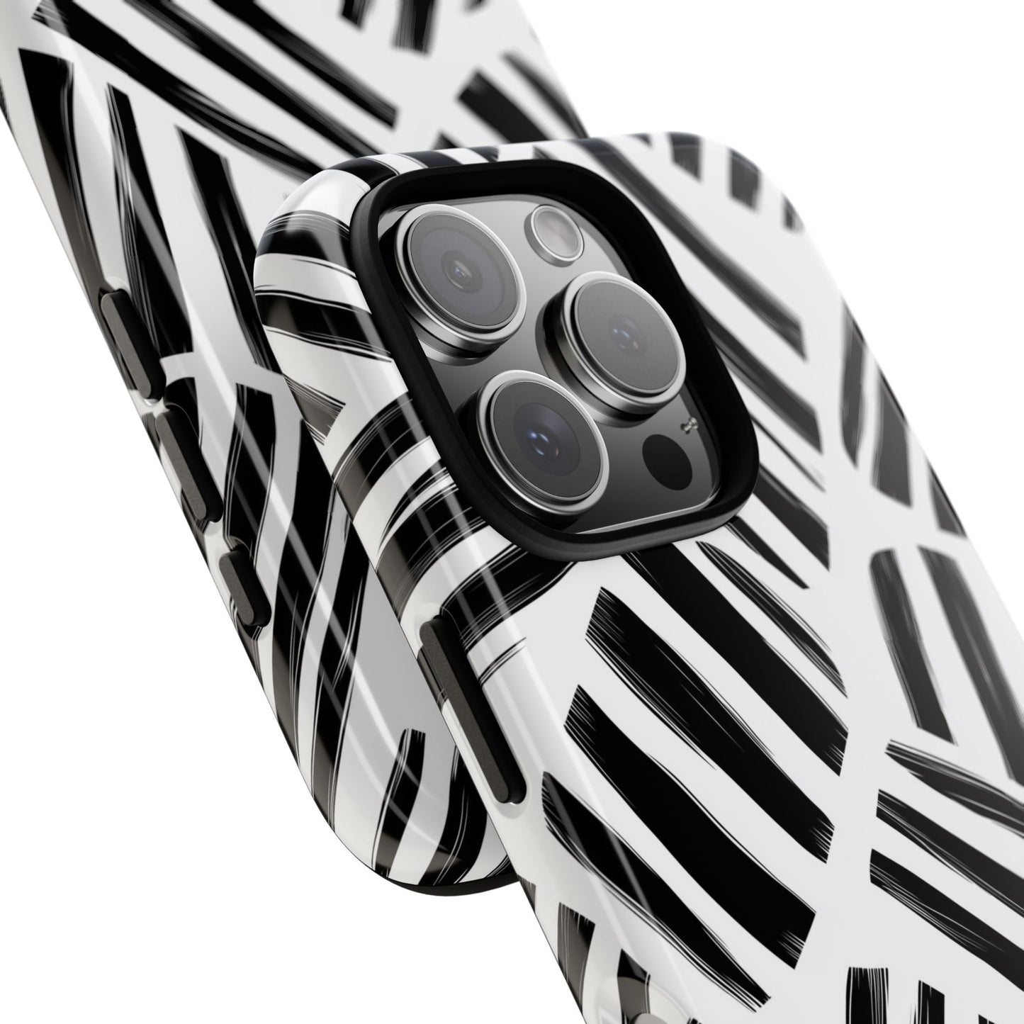 Sleek Noir Striped Phone Case for iPhone, google Pixel & Samsung