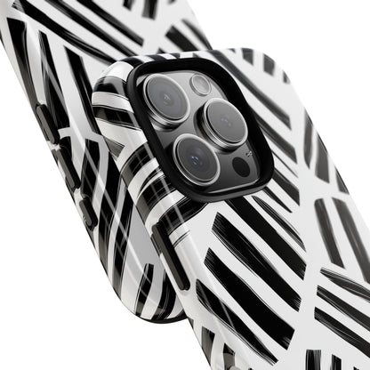 Sleek Noir Striped Phone Case for iPhone, google Pixel & Samsung
