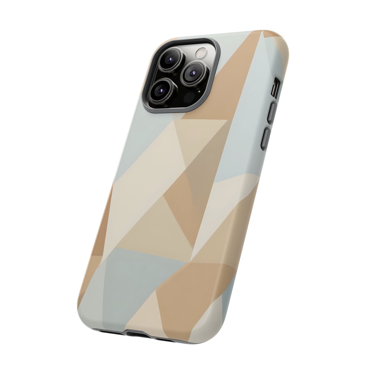 Neutral Geometrical Triangular Abstract Pattern