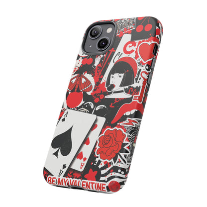 Bold Red & Black Ace Card Phone Case