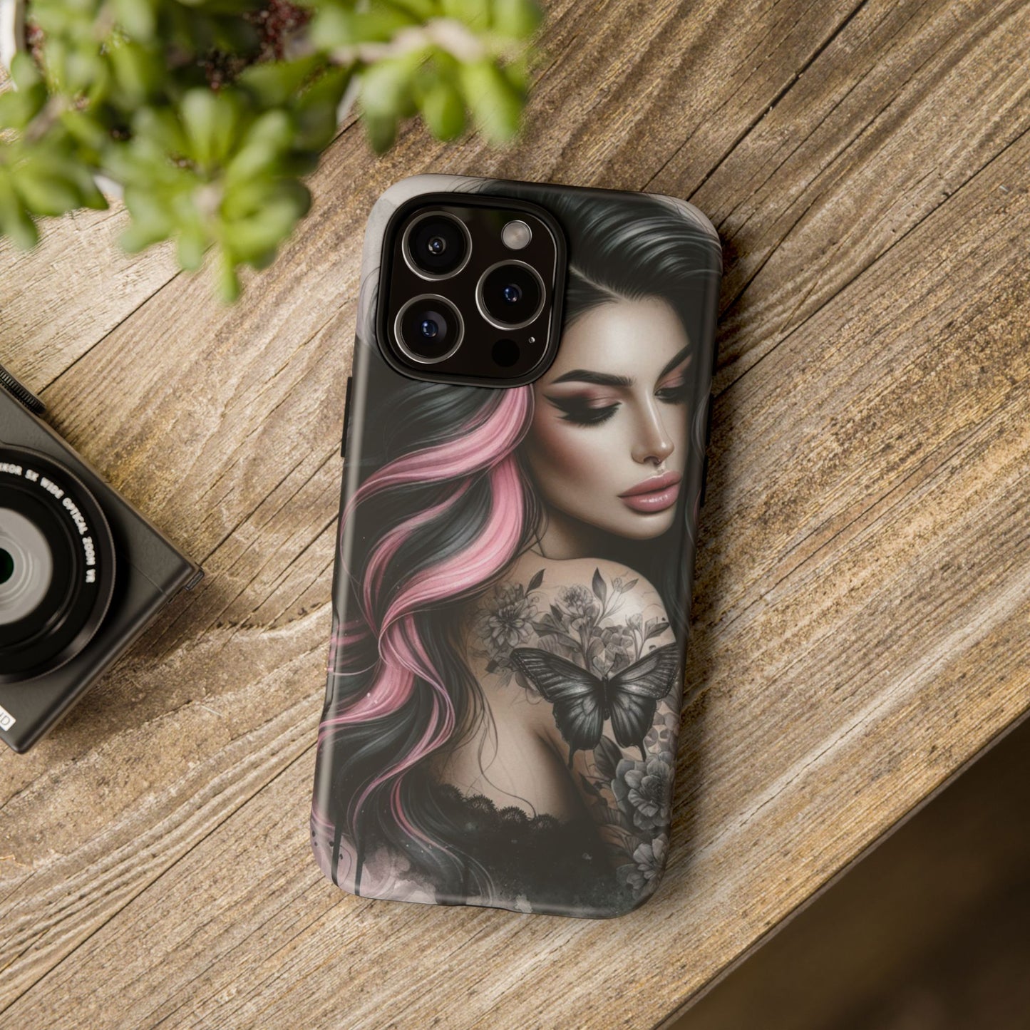Butterfly Noir – Gothic Beauty & Inked Elegance Mobile Cover