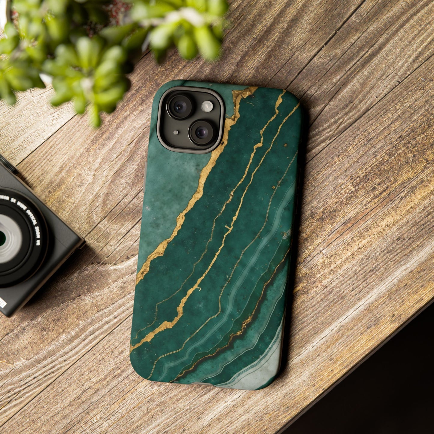 Jade Green Marble Case Design