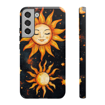 Celestial Sun & Moon Boho Phone Case for iPhone, Pixel & Samsung