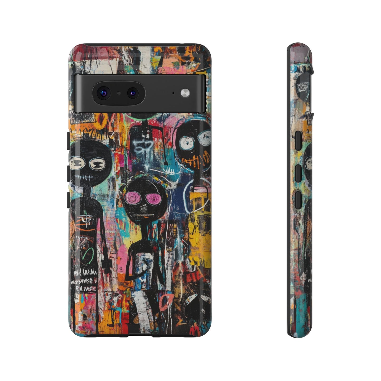 Basquiat Phone Case – Graffiti iPhone Cover - iPhone, Samsung & Google Pixel Cover - Artistic Painting Case,  Art Lover Gift