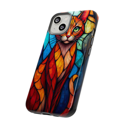 Geometric Cat: Colorful Abstract Portrait