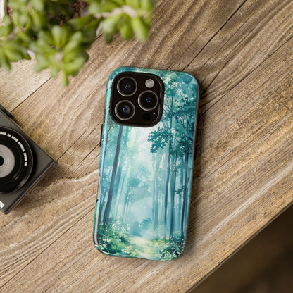 Enchanted Forest Dreamscape Watercolor Phone Case for iPhone, google Pixel & Samsung