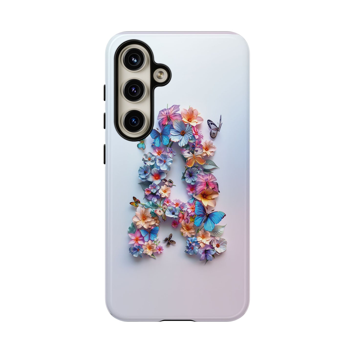 Floral Letter A Phone Case – Personalized Aesthetic Cover for iPhone, Samsung & Google Pixel