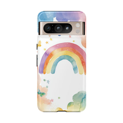 Rainbow Whimsy Watercolor Phone Case for iPhone, google Pixel & Samsung