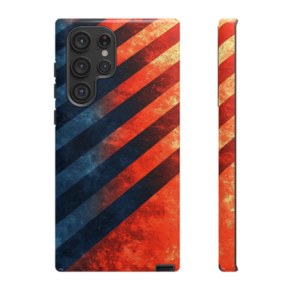 Molten Stripes – Grunge Gradient Abstract Phone Case for iPhone, Samsung & Pixel