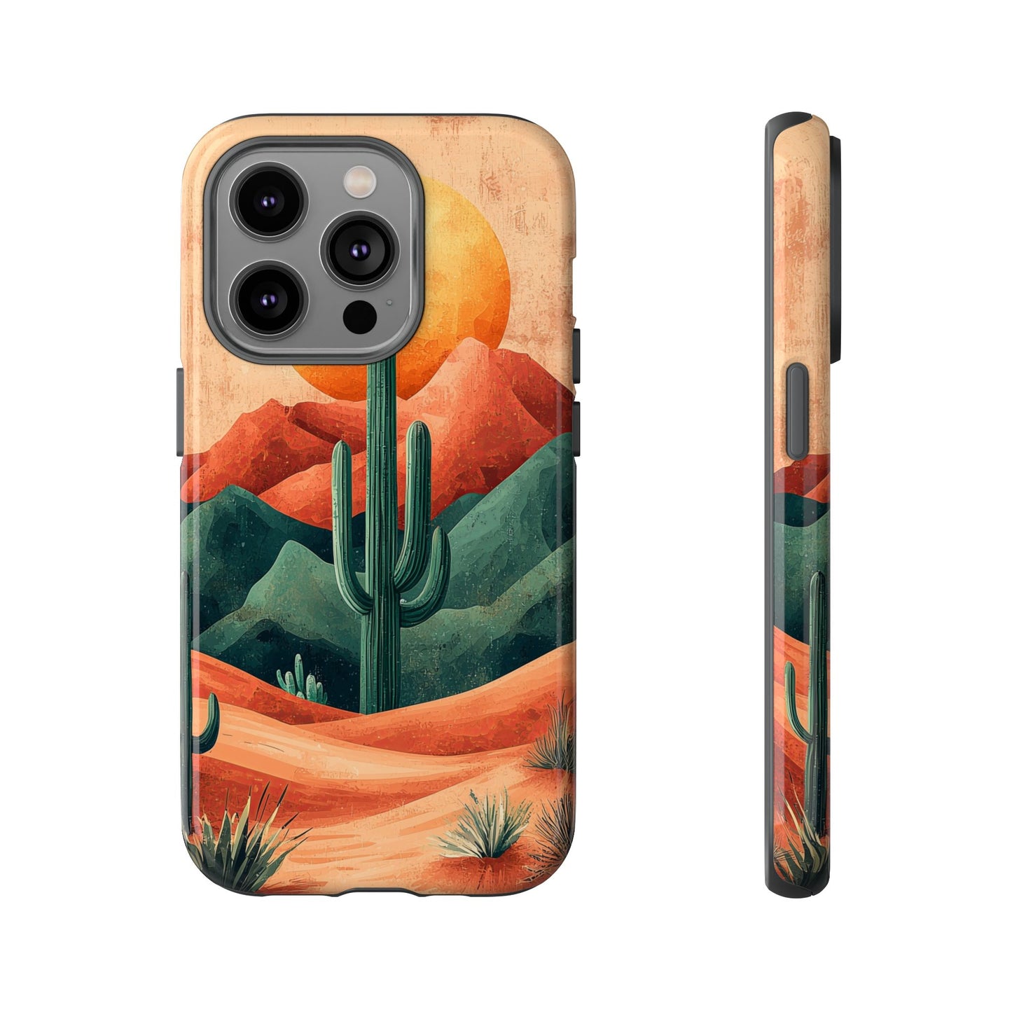 Sunset Cactus Dreams Boho Phone Case for iPhone, Pixel & Samsung