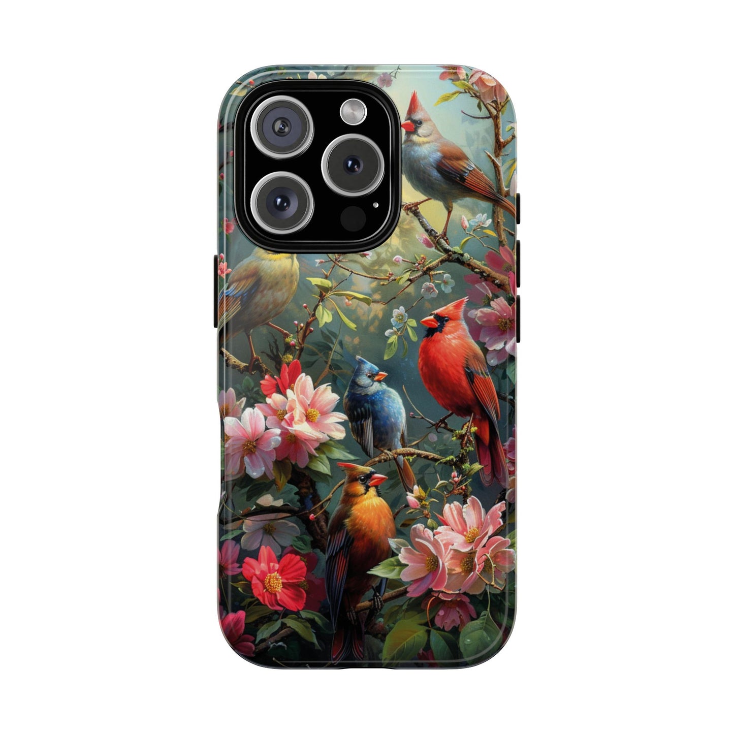 Floral Birds Phone Case – Cute & Protective Cover for iPhone, Samsung & Google Pixel