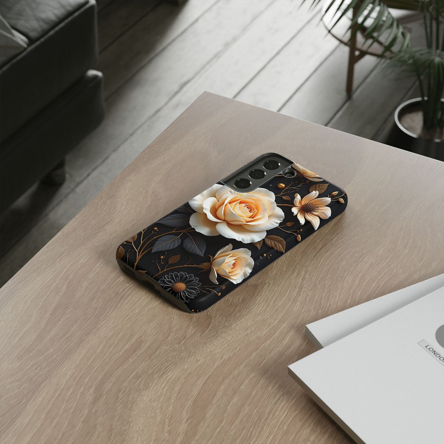 Elegant 3D Floral Design, Botanical Phone Case design for Iphone.